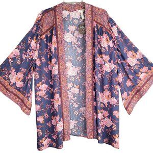 Matilda Jane Open  Kimono Women's XL/XXL Floral Boho Festival Hippie Peasant